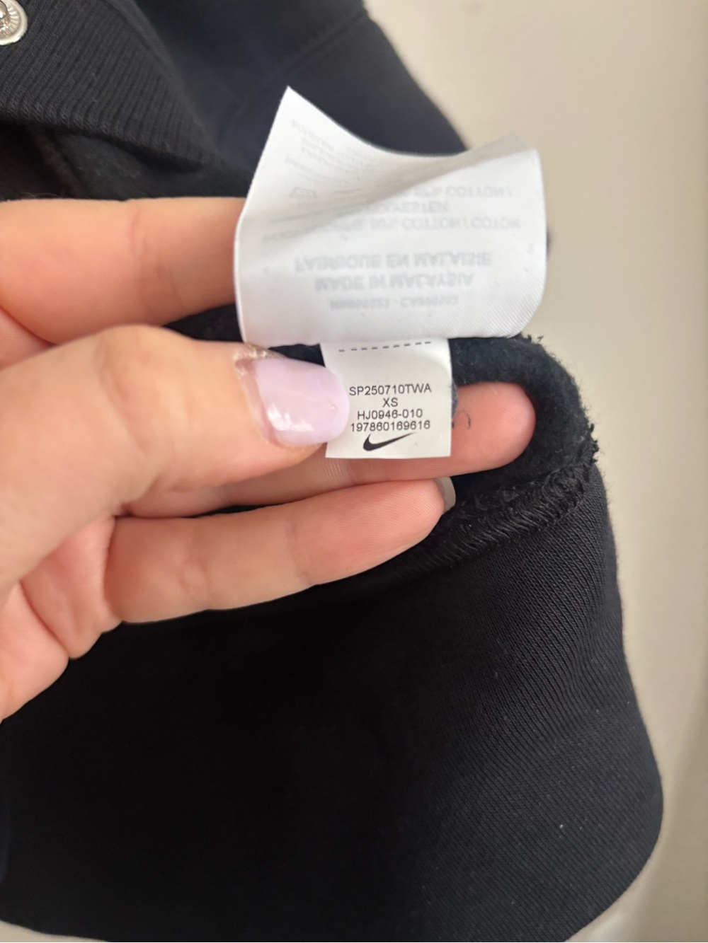 Nike Women's Sportswear Phoenix Fleece Over-Oversized Graphic Cardigan-Black XS - Picture 12 of 15